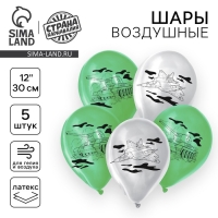 Воздушный шар латексный 12" &laquo;Военная техника&raquo;, 5 шт.