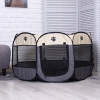 Вольер для животных, тентовый, 8 стенок, 110 х 55 см, серый Вольер для животных, тентовый, 8 стенок, 110 х 55 см, серый