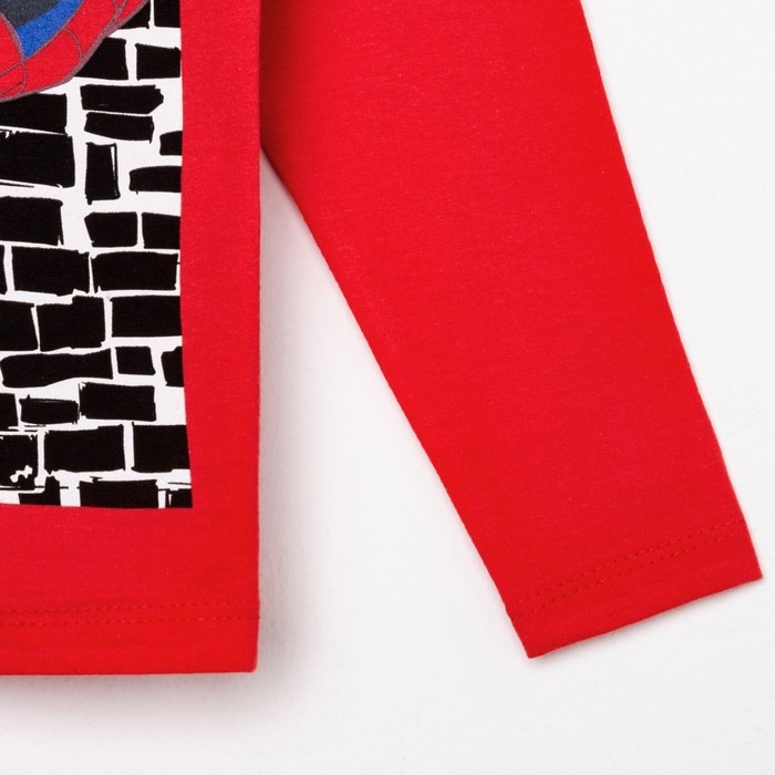 Футболка с длинным рукавом Футболка с длинным рукавом "Человек-паук", Marvel, рост 110-116, красный