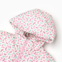 Куртка для девочки, цвет молочный/краски, рост 116-122 см