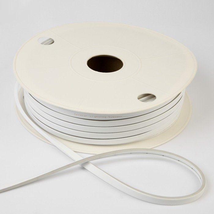 Гибкий неон General 6 × 12 мм, IP67, 50 м, SMD2835, 120 LED/м, 9,6 Вт/м, 12 В, свечение тёплое белое Гибкий неон General 6 × 12 мм, IP67, 50 м, SMD2835, 120 LED/м, 9,6 Вт/м, 12 В, свечение тёплое белое