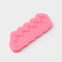 Молд Доляна &laquo;Тесьма&raquo;, силикон, 17&times;6,5 см, цвет розовый