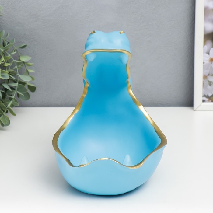 Сувенир полистоун подставка Сувенир полистоун подставка "Голубой бегемот" 22х16,5х30 см