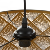 Светильник BayerLux "Ромбы" Е27 40Вт черный золото 35х35х25-90см Светильник BayerLux "Ромбы" Е27 40Вт черный золото 35х35х25-90см