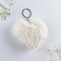 Брелок для ключей пушистик, детский, сердечко &laquo;Ты моя радость&raquo;, 9 х 10 см