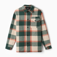 Рубашка мужская в клетку MIST, размер 50, зеленый