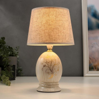 Лампа настольная 16403/1 E14 40Вт бежевый 17х17х29 см RISALUX