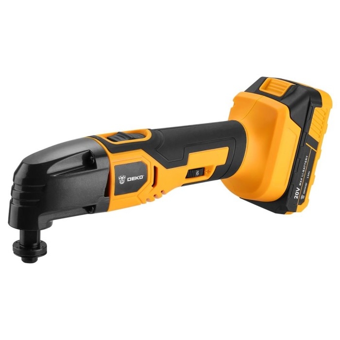 Реноватор аккумуляторный DEKO DKOT20 Multi, 2 Ач, 20 В, 18000 кол/мин, 4 насадки Реноватор аккумуляторный DEKO DKOT20 Multi, 2 Ач, 20 В, 18000 кол/мин, 4 насадки