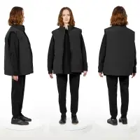 Жилет двусторонний V2, черный, размер M/L