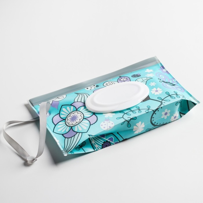 Контейнер для салфеток с петелькой «Абстракция», цвет МИКС Контейнер для салфеток с петелькой «Абстракция», цвет МИКС