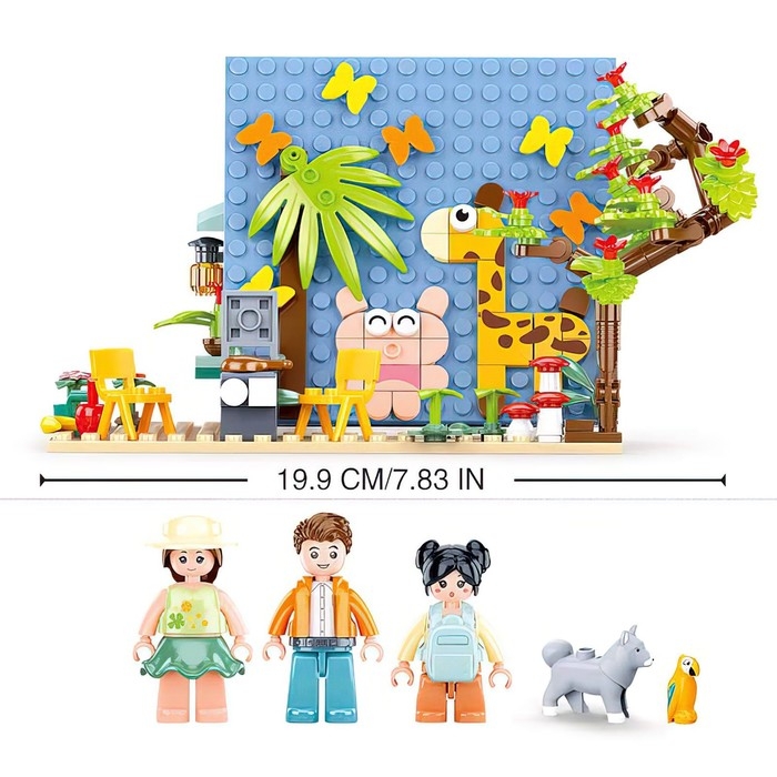 Конструктор Розовая мечта &laquo;Летний домик&raquo;, 341 деталь