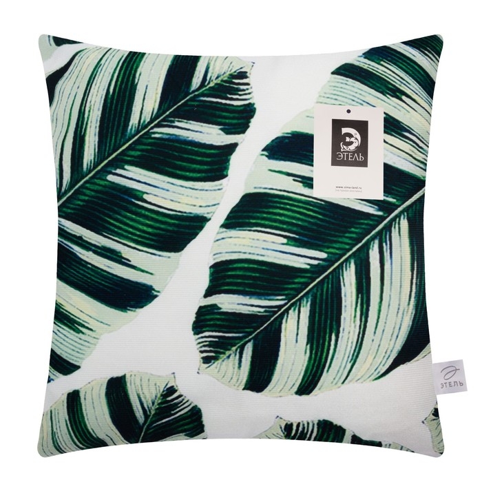 Наволочка декоративная Этель Тропики &laquo;Leaves&raquo; 40х40 см, велюр