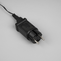 Гирлянда &laquo;Нить&raquo; 10 м, IP44, УМС, тёмная нить, 100 LED, свечение тёплое белое, мерцание всех светодиодов, 24 В