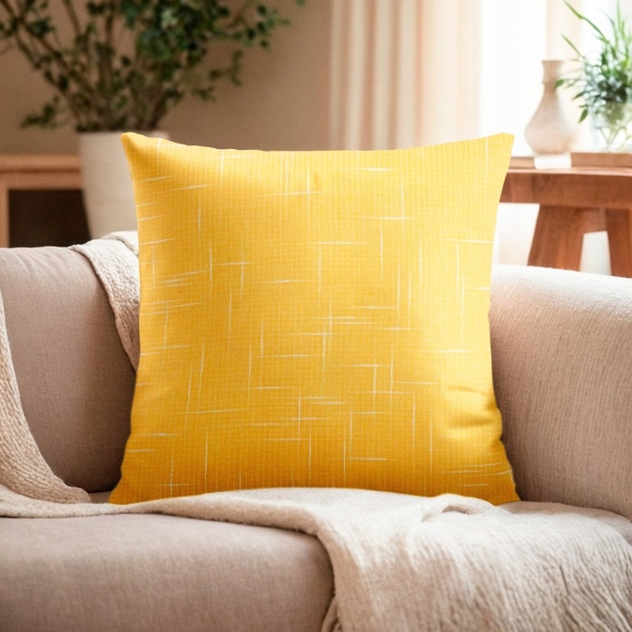 Наволочка декоративная Этель &laquo;Классика&raquo;, цвет жёлтый, 43*43 см, 100% п/э