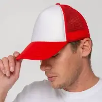 Бейсболка Sunbreaker, красная с белым