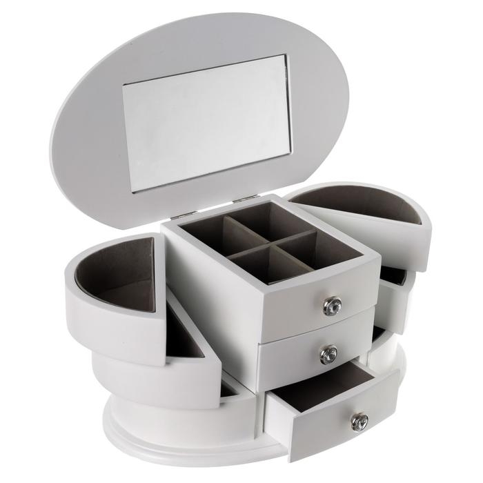 Шкатулка для украшений &laquo;Веер с раздвижными ящиками&raquo;, дерево, 26.3&times;14.2&times;13 см