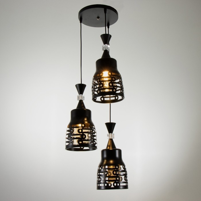 Светильник BayerLux Светильник BayerLux "Ковальце" 3хЕ27 40Вт черный 33х33х35-120см