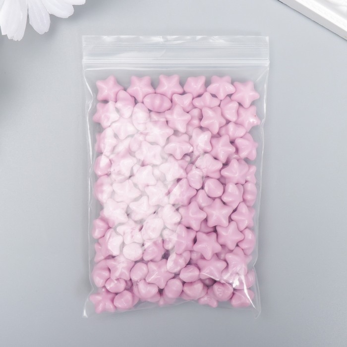 Сургуч в гранулах в пакете Сургуч в гранулах в пакете "Звёздочки" нежно-розовый матовый 55 гр 12х8 см