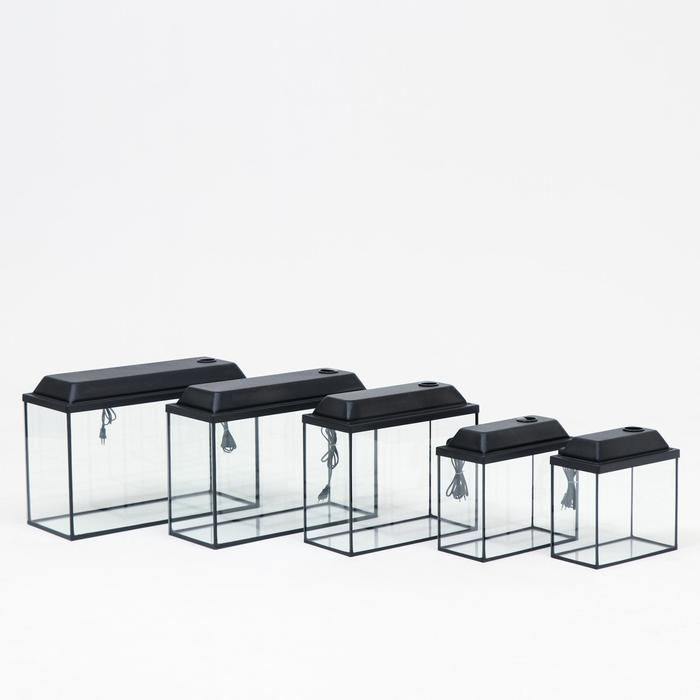 Комплект аквариумов с крышками Комплект аквариумов с крышками "Матрёшка" - 5 шт, Прямоугольный Атолл, 13, 16, 29, 40, 52 л