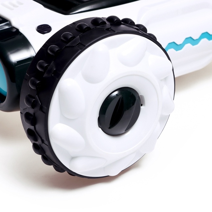 Машинка перевертыш &laquo;Техно&raquo;, радиоуправляемая, дрифт, аккумулятор, на пульте управления, цвет белый