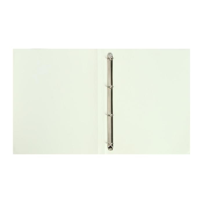 Папка на 4 кольцах А4, Calligrata, 18 мм, 500 мкм, молочно-белая, МИКС