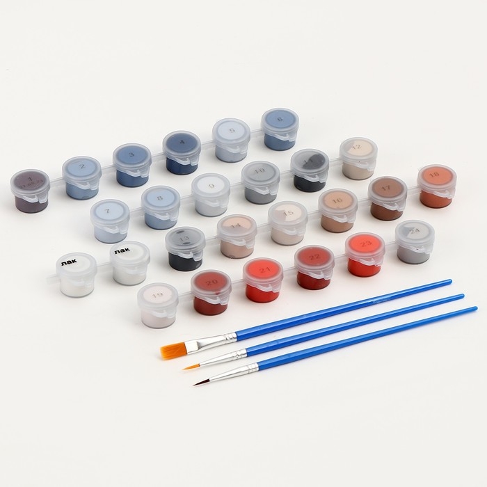 Картина по номерам на холсте с подрамником с серебряной краской &laquo;Девушка с волком&raquo;, 40 х 50 см