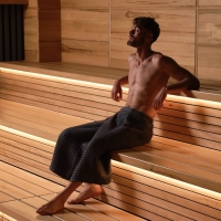 Килт вафельный банный Этель «Boho» 75*145 см. цв. темно-серый, 100% хл, 290 г/м2 Килт вафельный банный Этель «Boho» 75*145 см. цв. темно-серый, 100% хл, 290 г/м2