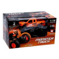 Джип радиоуправляемый «Пикап», 1:18, работает от батареек, цвет оранжевый Джип радиоуправляемый «Пикап», 1:18, работает от батареек, цвет оранжевый