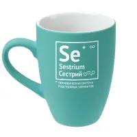 Кружка &laquo;Сестрий&raquo; с покрытием софт-тач, бирюзовая