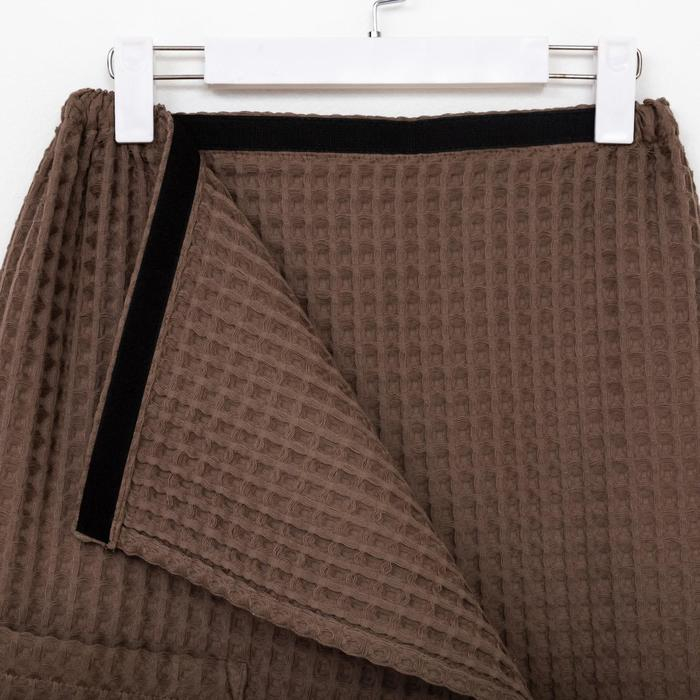 Парео вафельное банное Этель &laquo;Boho&raquo; 80*145 см. цв. мокко, 100% хл, 290 г/м2