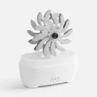 Увлажнитель-ароматизатор Steam Spin, белый с серым