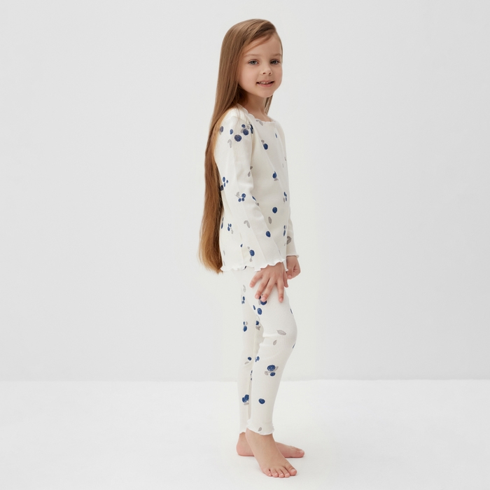 Пижама детская (лонгслив и брюки) KAFTAN Little berry р.36 (134-140) Пижама детская (лонгслив и брюки) KAFTAN Little berry р.36 (134-140)