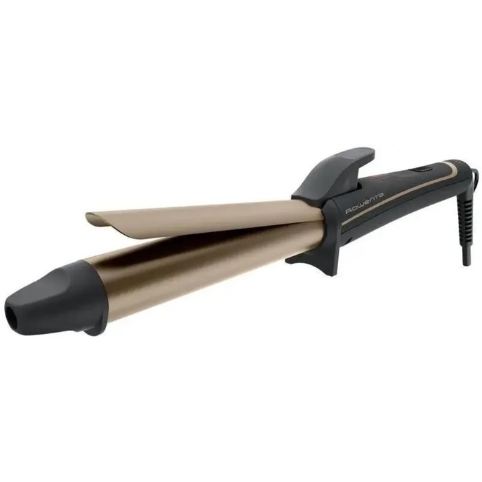Плойка Rowenta CF3227F0, 43 Вт, керамическое покрытие, d=25 мм, шнур 1.8 м, чёрно-бежевая Плойка Rowenta CF3227F0, 43 Вт, керамическое покрытие, d=25 мм, шнур 1.8 м, чёрно-бежевая