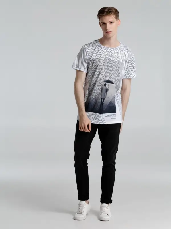 Футболка &laquo;Дождь&raquo;, размер M