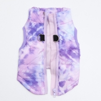 Куртка для собак на молнии "Аметист", размер XS, сиреневая (ДС 21, ОШ 22, ОГ 30 см) Куртка для собак на молнии "Аметист", размер XS, сиреневая (ДС 21, ОШ 22, ОГ 30 см)