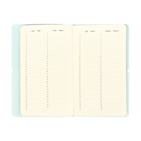 Планинг карманный недатированный, 80 листов, 100х170 мм, deVENTE.Jane, мягкая обложка ПВХ, на резинке, перфорация, ляссе, блок 70%, бирюзовый Планинг карманный недатированный, 80 листов, 100х170 мм, deVENTE.Jane, мягкая обложка ПВХ, на резинке, перфорация, ляссе, блок 70%, бирюзовый