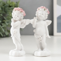 Сувенир полистоун "Белоснежный ангел в розовом кокетливый" МИКС 9,2х3,2х4,7 см Сувенир полистоун "Белоснежный ангел в розовом кокетливый" МИКС 9,2х3,2х4,7 см