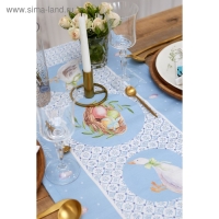 Дорожка на стол &laquo;Пасхальные радости&raquo; 40х146 см, 100% хл, саржа 190 гр/м2