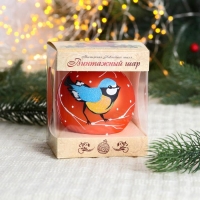 Ёлочный шар d-8 см "Желтогрудка" Ёлочный шар d-8 см "Желтогрудка"