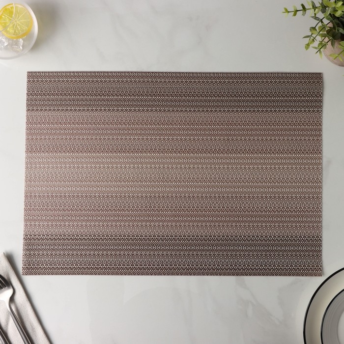 Салфетка сервировочная на стол «Вензеля», 45×30 см, цвет бежевый Салфетка сервировочная на стол «Вензеля», 45×30 см, цвет бежевый