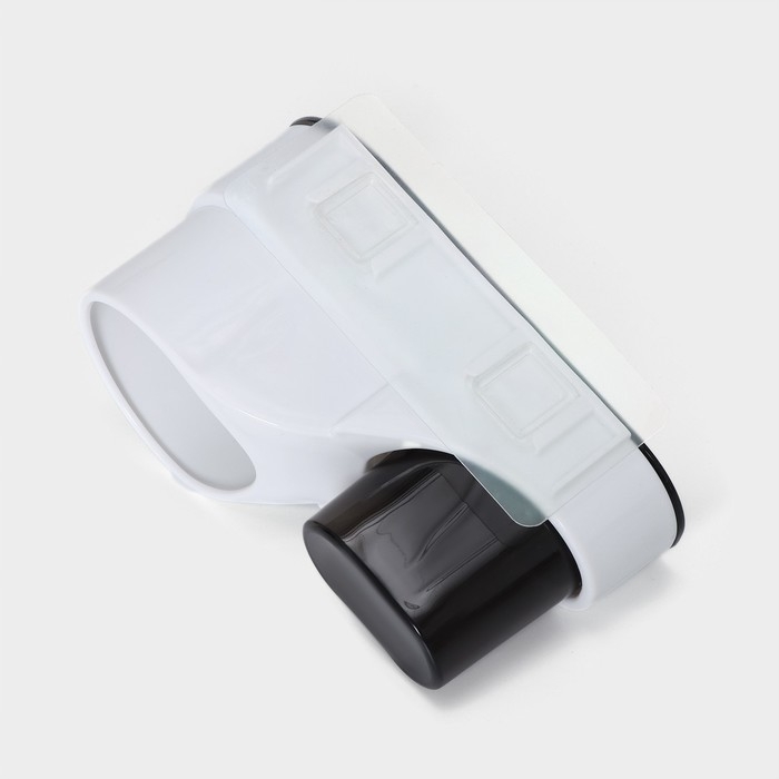 Держатель для фена и ванных принадлежностей в ванную на липучках, 18,7×10×9 см, цвет чёрно-белый Держатель для фена и ванных принадлежностей в ванную на липучках, 18,7×10×9 см, цвет чёрно-белый