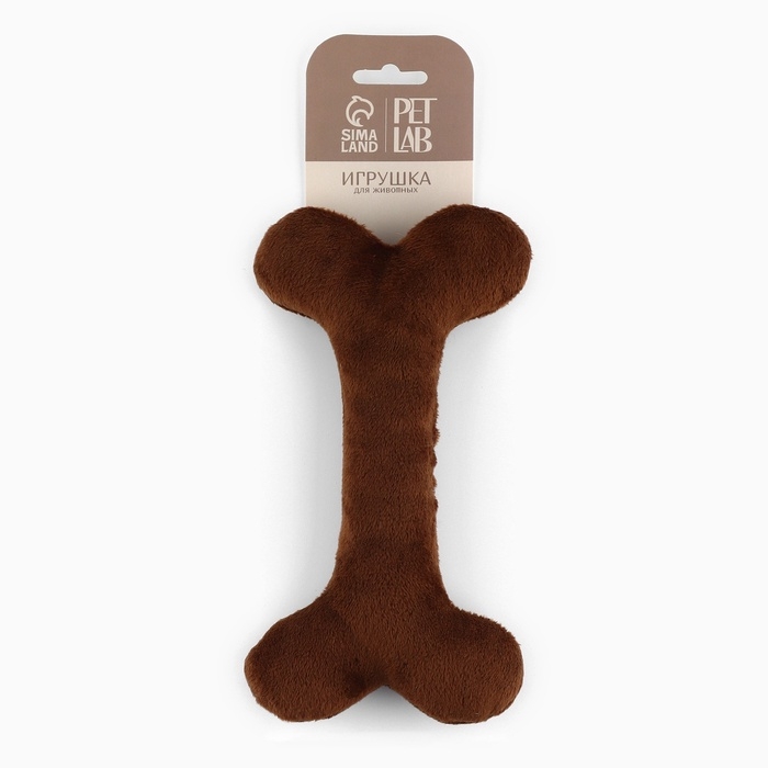 Игрушка для собак с пищалкой &laquo;Кость&raquo;, коричневая