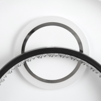 Светильник "Инеро" LED 120Вт бело-чёрный 49х49х7 см