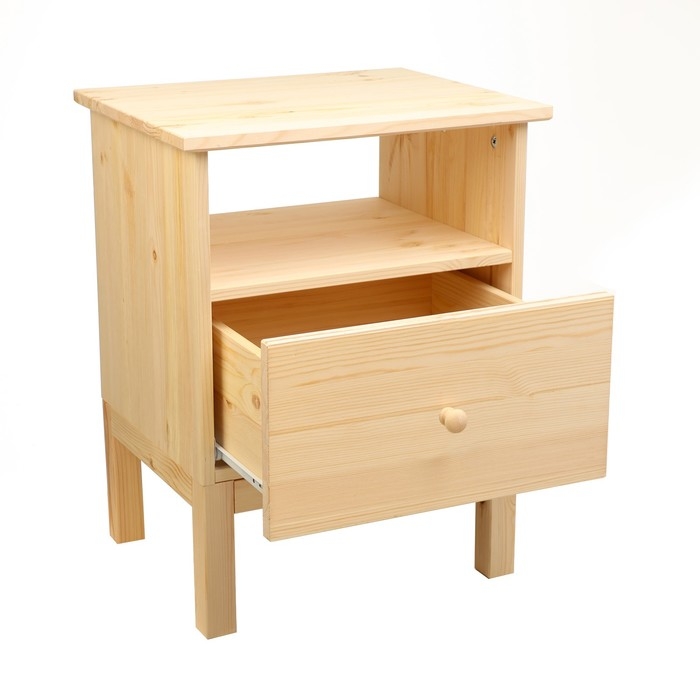 Тумба прикроватная TARVA 1, 620х480x400, массив сосны