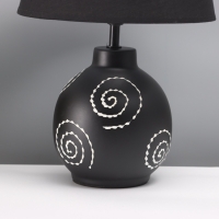 Лампа настольная "Луиза" 1х40Вт Е27 черный/белый 25х25х38,,5см