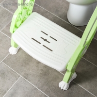 Детская накладка - сиденье на унитаз «Кошечка», цвет зеленый Детская накладка - сиденье на унитаз «Кошечка», цвет зеленый