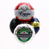 Набор воздушных шаров &laquo;Мужские шары&raquo;, фольга, 4 шт.