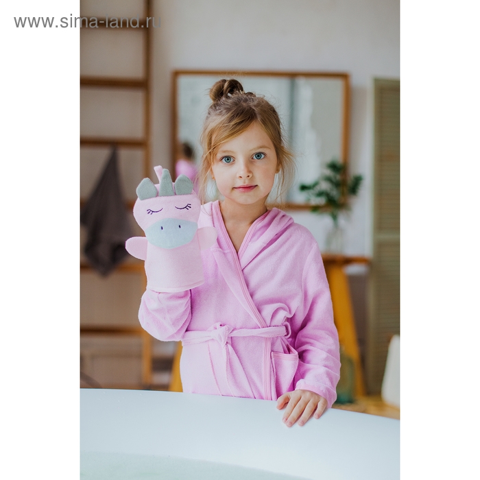 Мочалка - варежка детская Доляна «Единорожка», 25×19 см Мочалка - варежка детская Доляна «Единорожка», 25×19 см