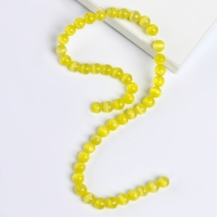 Бусины из натурального камня «Кошачий глаз» набор 50 шт., размер 1 шт. — 8 мм, жёлтый Бусины из натурального камня «Кошачий глаз» набор 50 шт., размер 1 шт. — 8 мм, жёлтый