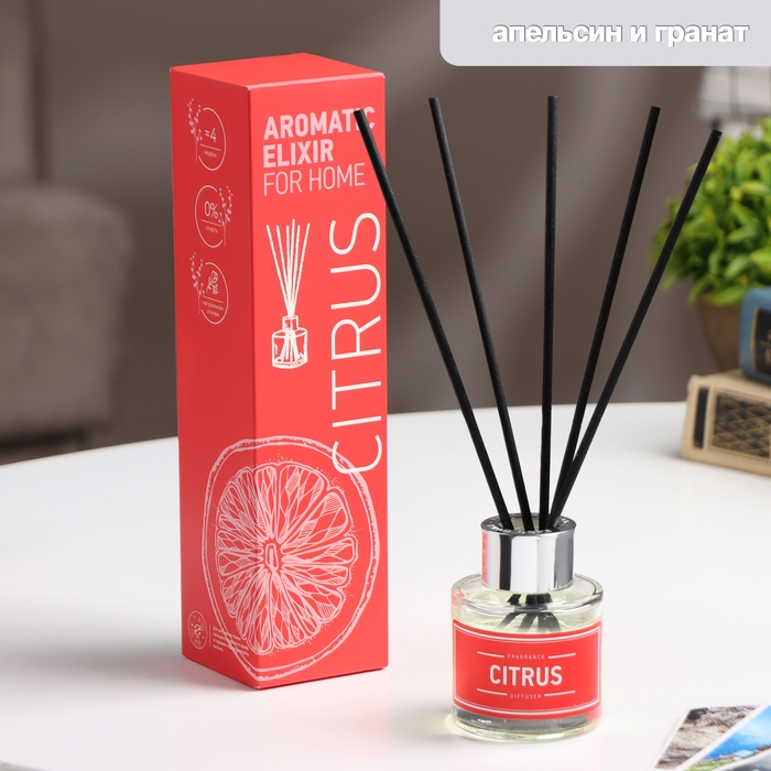 Ароматический диффузор Апельсин и гранат 40 мл Ароматический диффузор Апельсин и гранат 40 мл